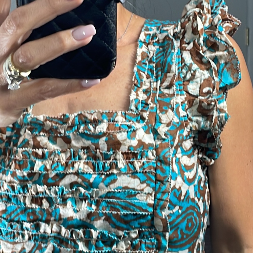 House of Harlow 1960 Teal Brown open back dress size XS NWT - Picture 5 of 15
